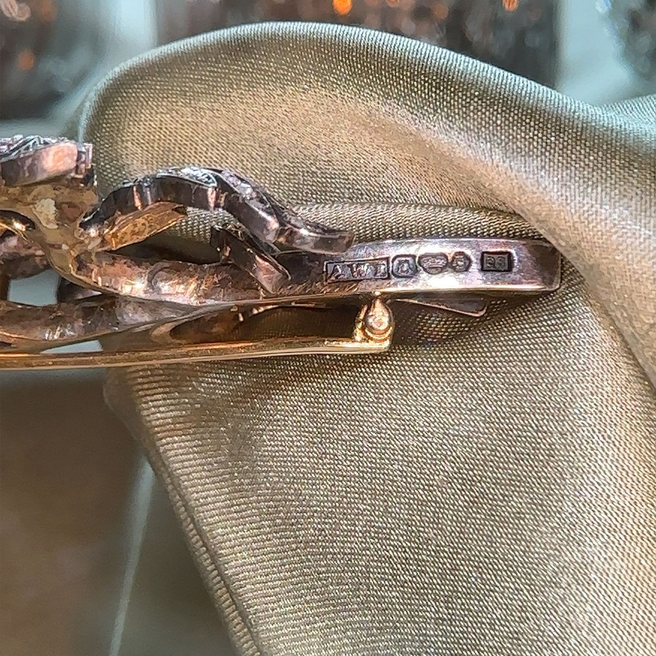Spille & Fermagli: Antique Diamond set Floral-spray Brooch – Usato da Embrach venduto da estzeh1 5