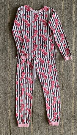 Mädchen-Pyjama ROSEN, 140cm, Baumwolle, BRIEF