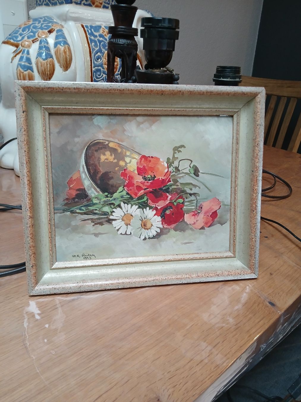 Dipinti: Tableau fleurs huile – Usato da Corcelles-Payerne venduto da evalyne