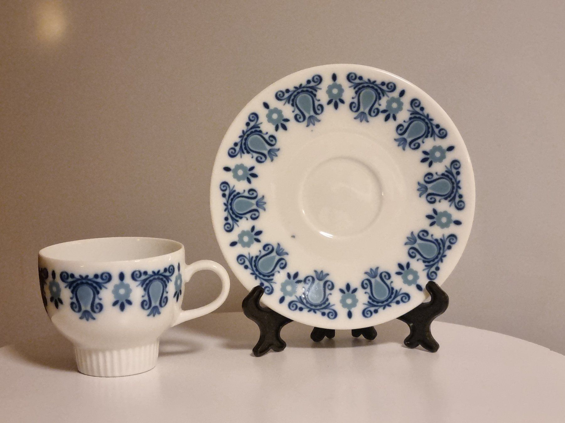 Set di piatti: J. Kronester Bavaria Kobalt Kaffee Set 4x – Usato da Scharnachtal venduto da devin03 1