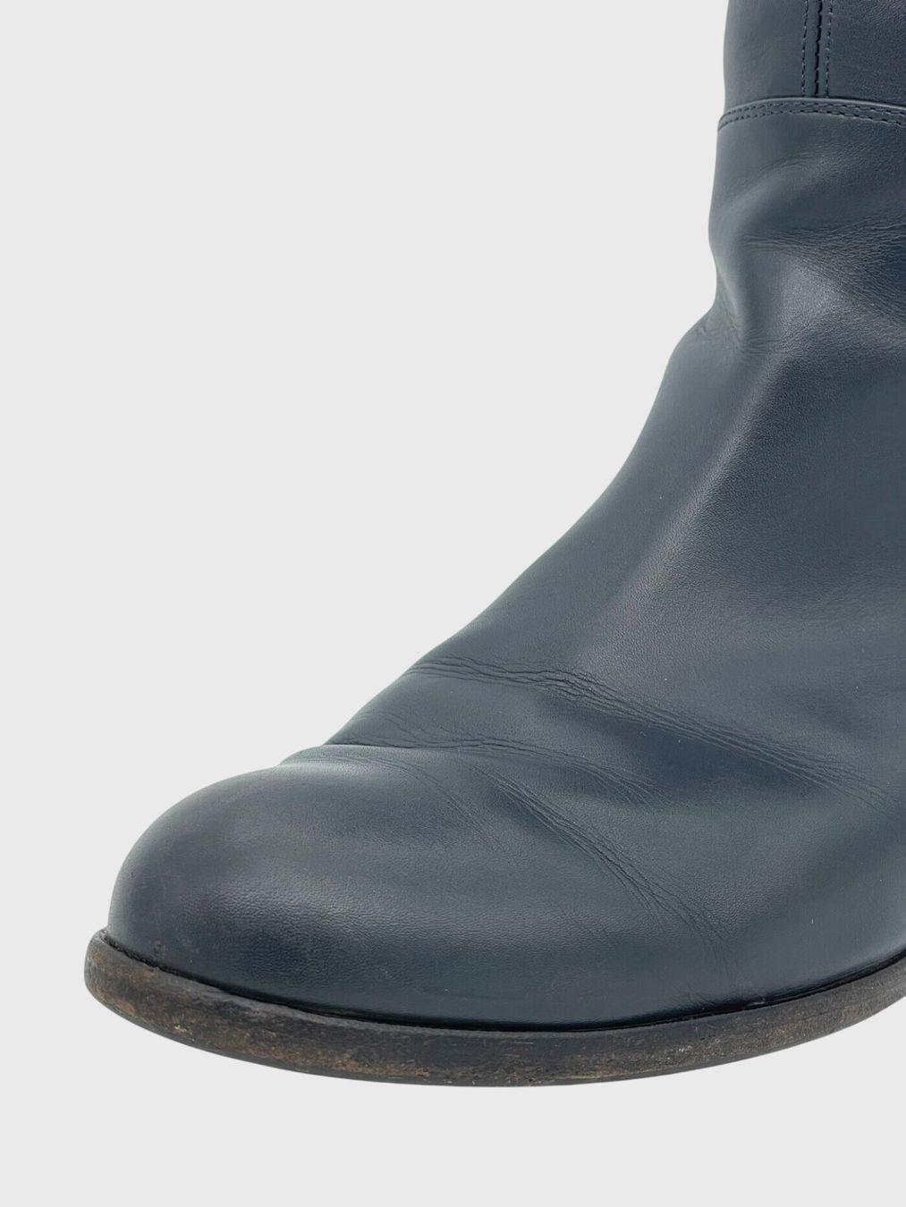 Sergio Rossi Scarpe da donna: Sergio Rossi Leather Stiefel EU 39.5 Blau – Usato da Zürich venduto da shoe_shop 5