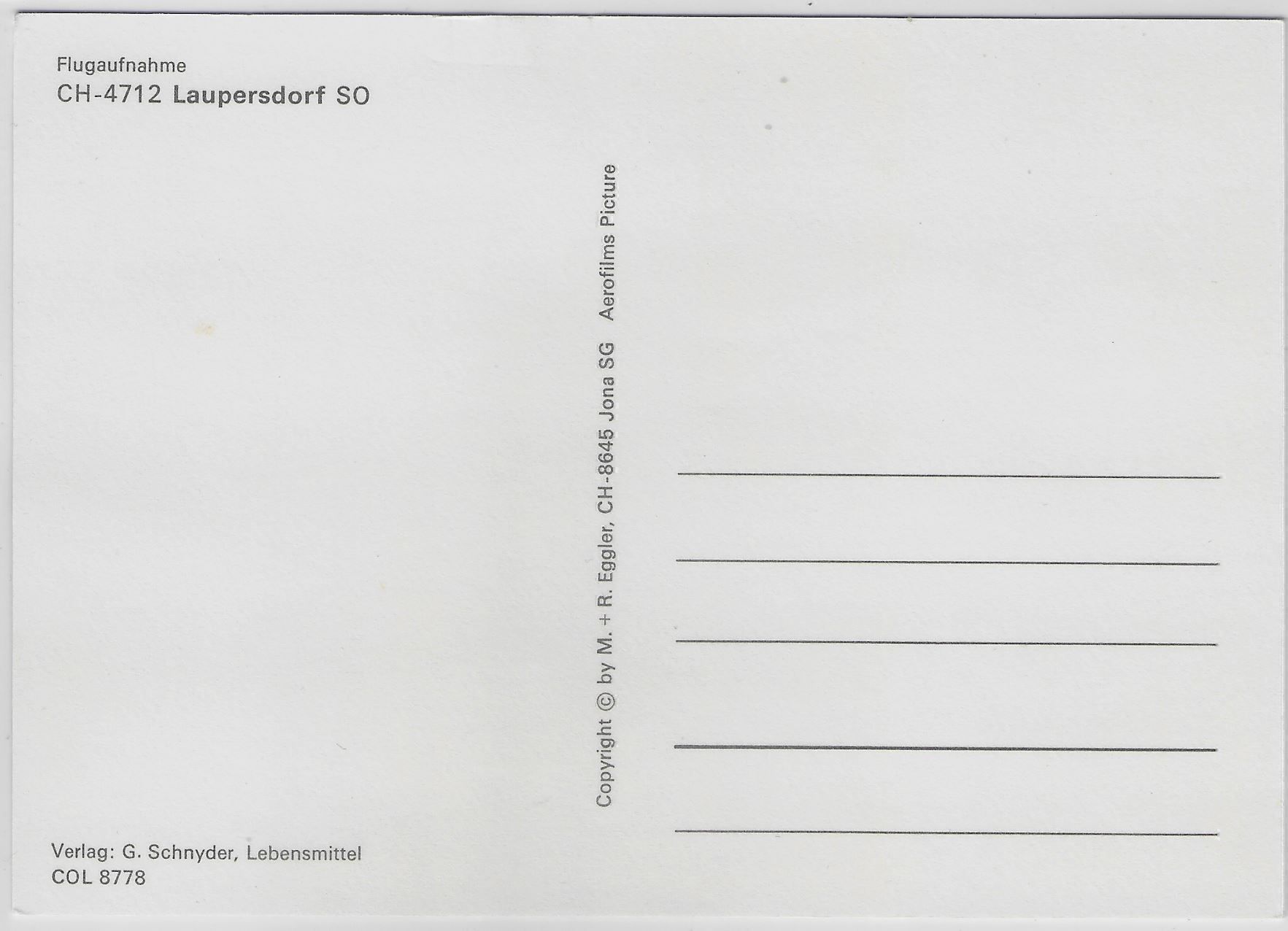 Cartoline postali: Flugaufnahme Laupersdorf SO – Antico da Ettingen venduto da Kartenplanet 1