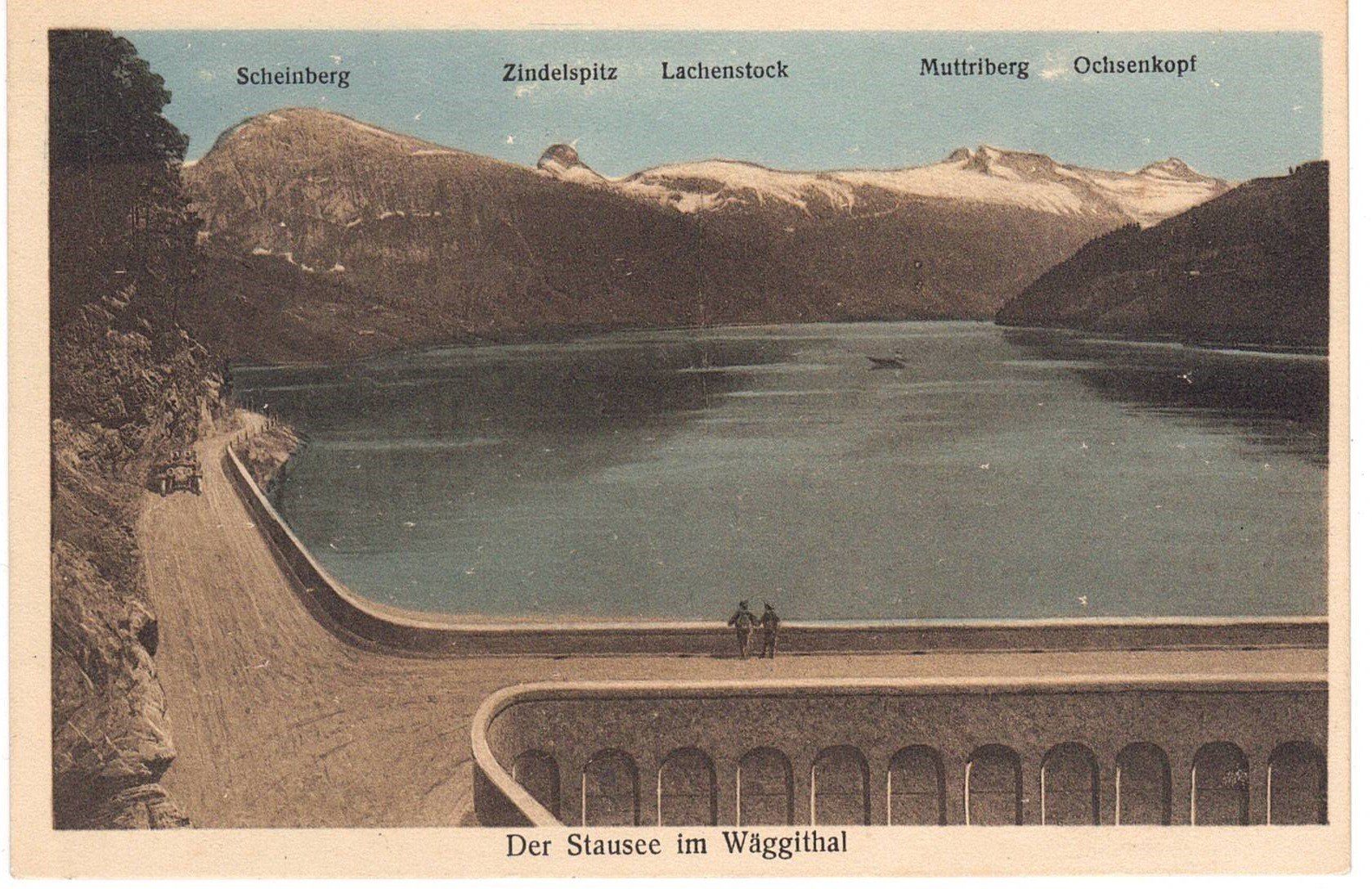 Ansichtskarten: Der Stausee im Wäggithal – Gebraucht aus Kreuzlingen von Koi4