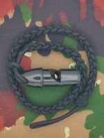 Signalpfeifenschnur mit Pfeife schwarz