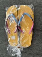 Gelbe Flip Flops, Grösse 38/39, neu