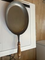 Bratpfanne Kupfer oval gehämmert (I24)