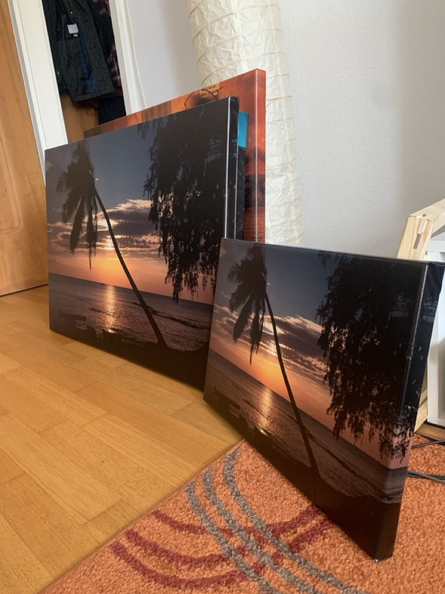 Poster & Bilder: Tropical sunset canvas print(90x60) – Neu und originalverpackt aus Zürich von andrei4three