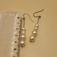 Elegante Silber Ohrhänger mit Perlen