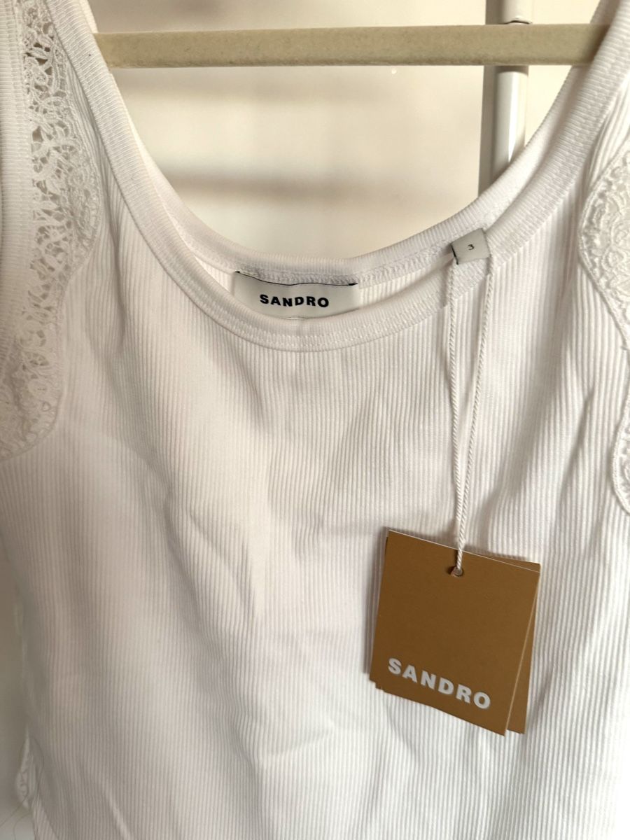 Sandro Tops: Sandro lace white top size 3 – Neuf avec emballage d'origine à Zürich par di_archive 3