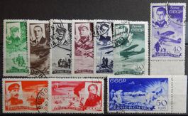 Russland Kat. 499-508 gest. 1935 Kat. 110 Euro
