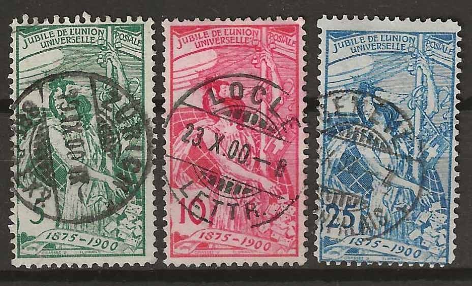 Alle Briefmarken: CH077 - UPU 1900 obl. – Gebraucht aus Trélex von Phil_Albert