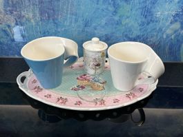 Villeroy Boch New Wave Tassen Vintagegeschirr Teller Dose