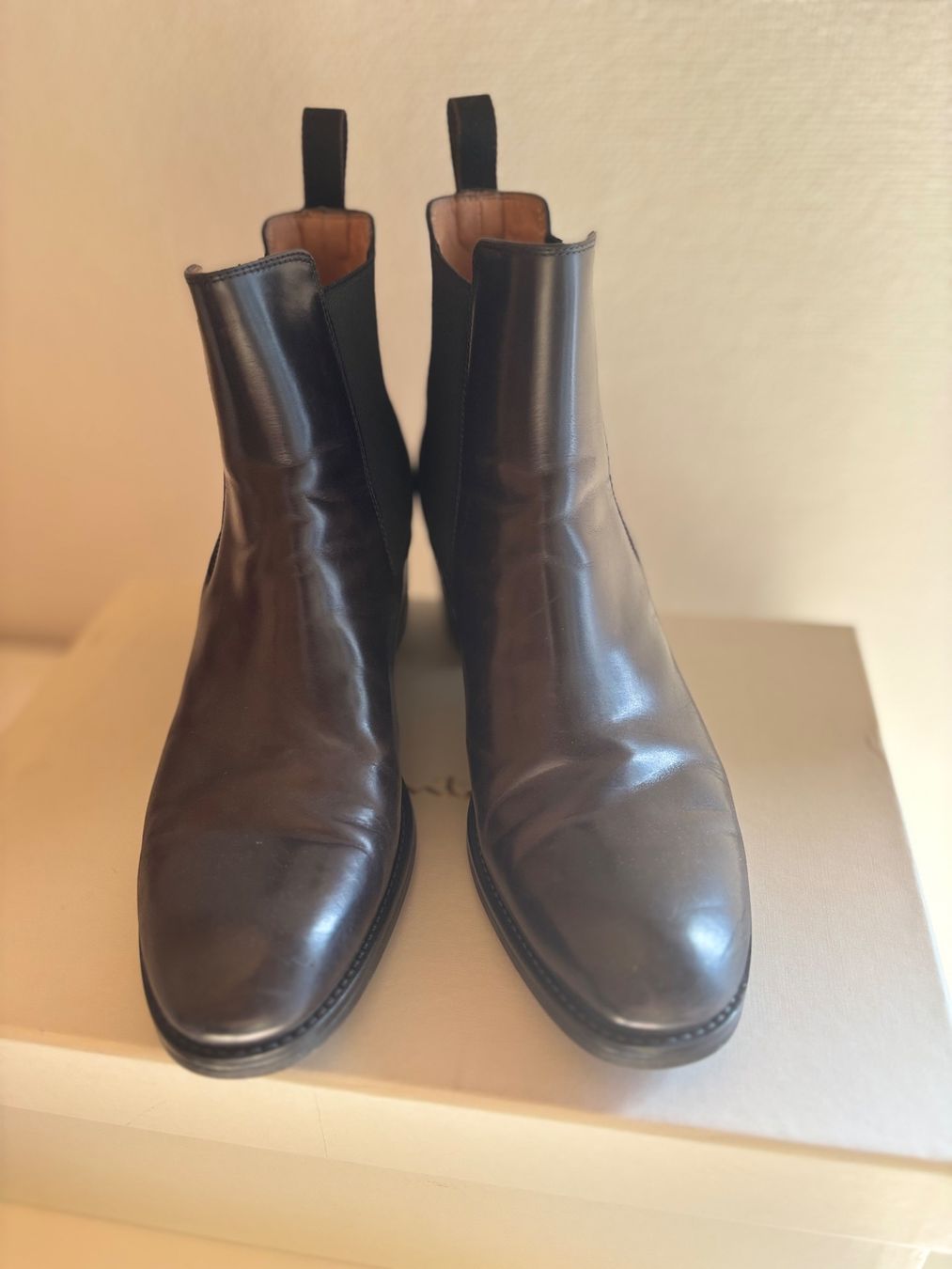 Santoni Scarpe da donna: 100% Santoni - Stiefelette schwarz - glanz – Usato da Weinfelden venduto da stella79 2
