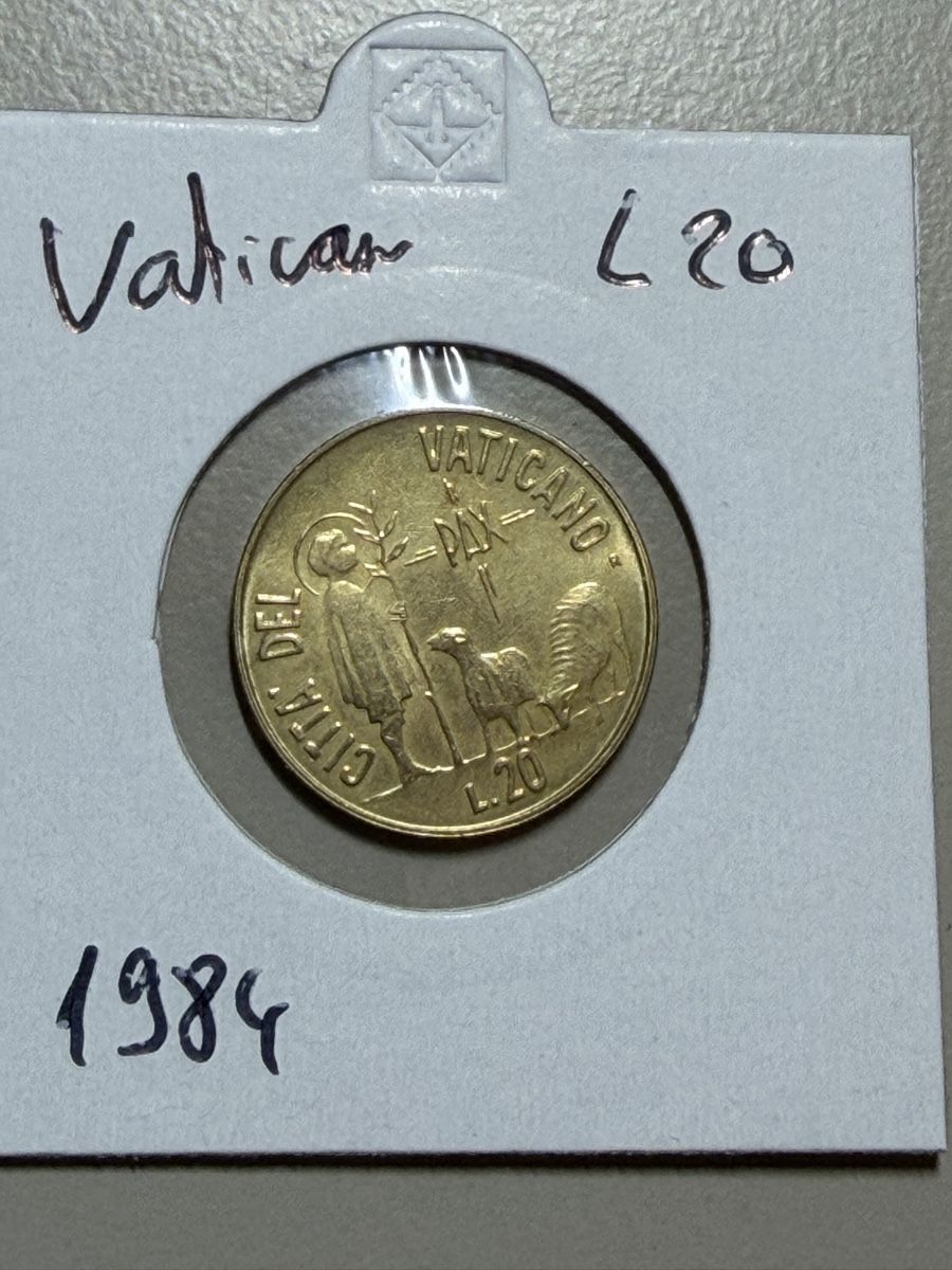 Tutti le monete: Vatican - 20 lires - 1984 – Usato da Payerne venduto da Mike1682