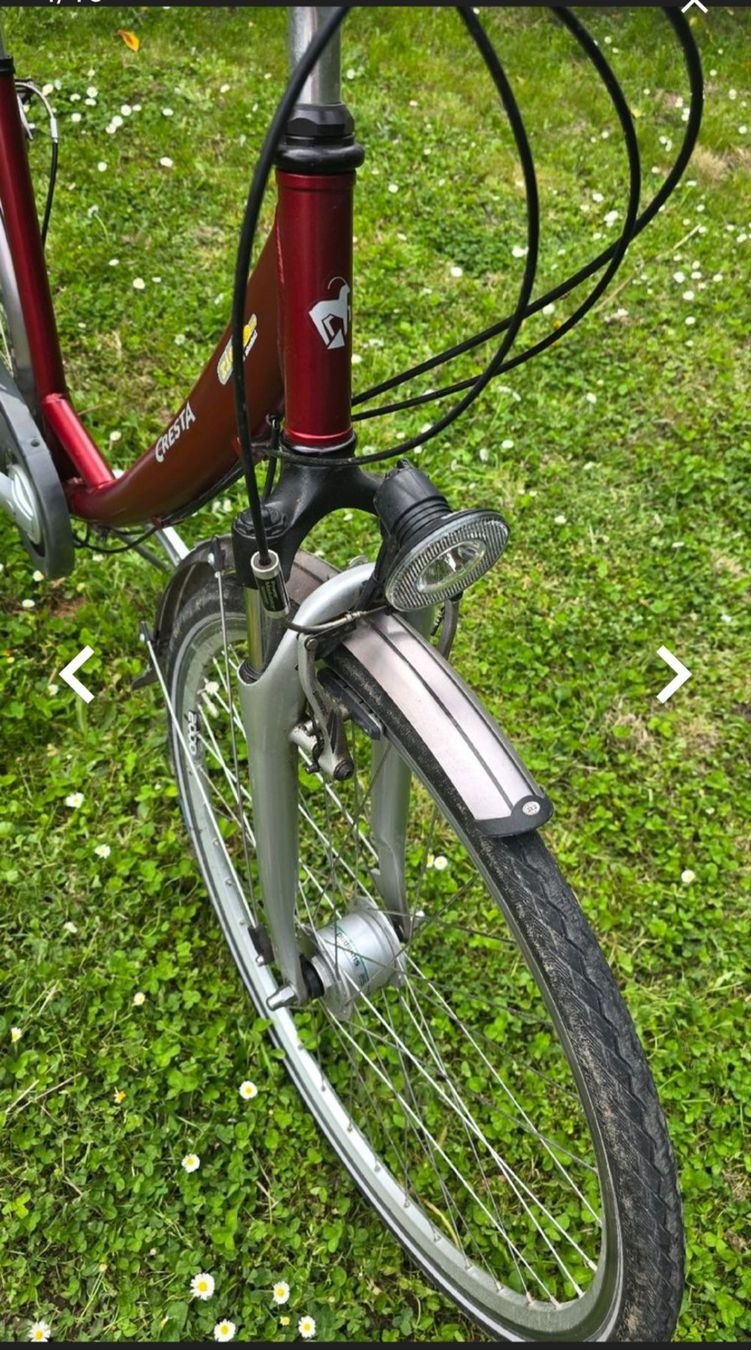 Cresta Biciclette: Cresta Fahrrad rot mit tiefen Einstieg – Usato da Hefenhofen venduto da citroen62 3