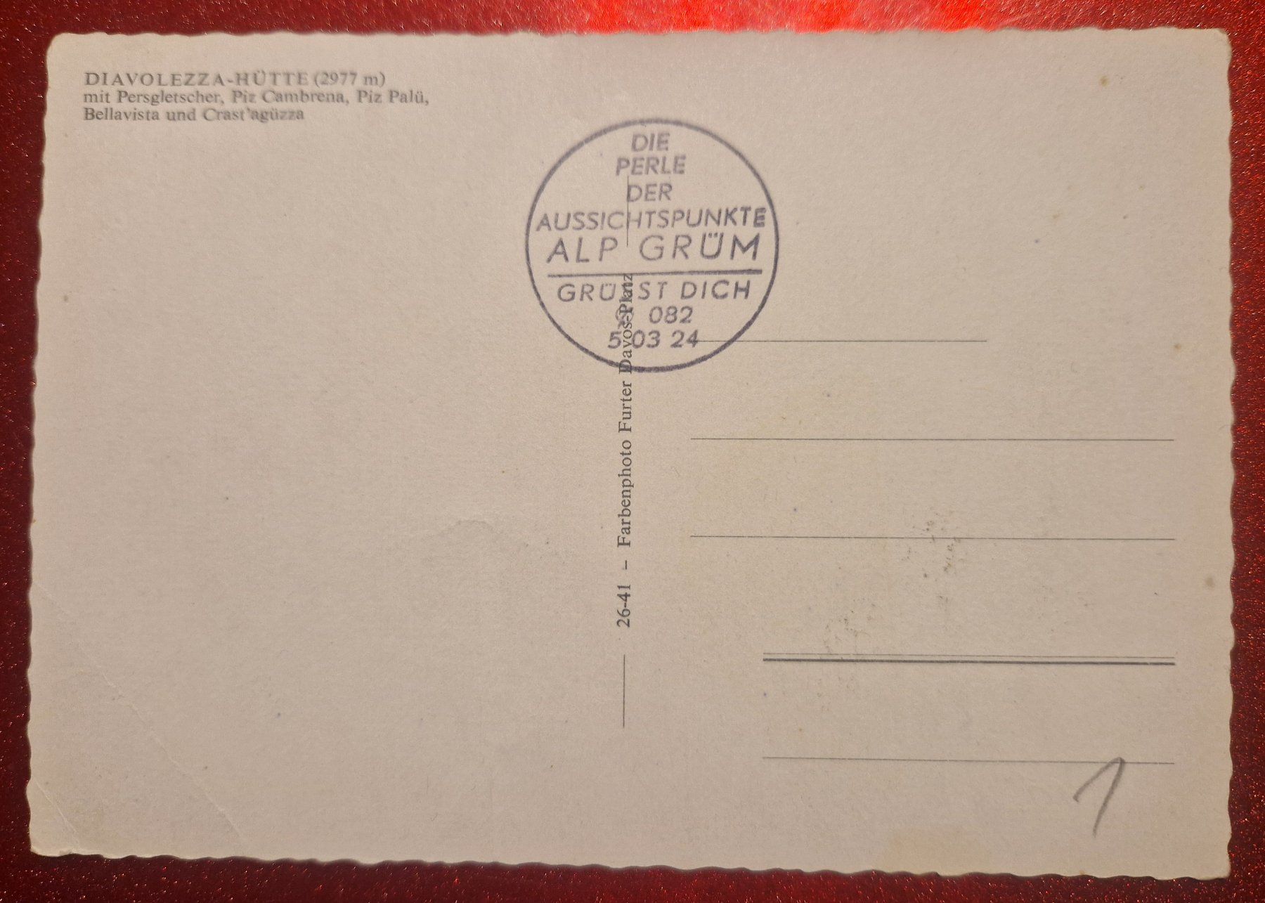Cartoline postali: Diavolezza Hütte mit Gletscher – Nuovo (secondo la descrizione) da Melchnau venduto da Fishel 1