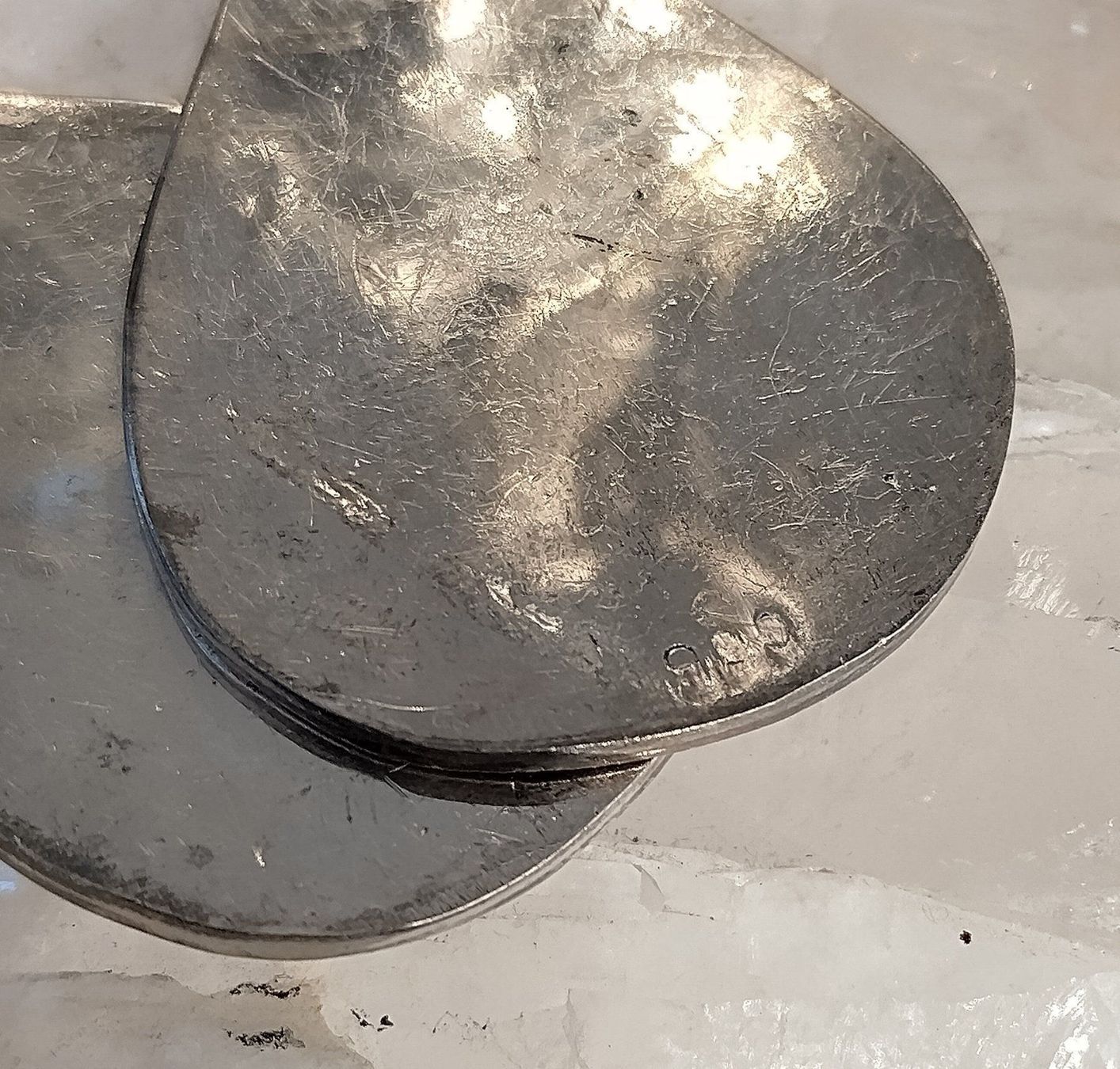 Orecchini pendenti & Orecchini a lobo: OHRRINGE  PERLMUTT INLAY  900 925 SILBER – Usato da Romanshorn venduto da BoutiqueA 3