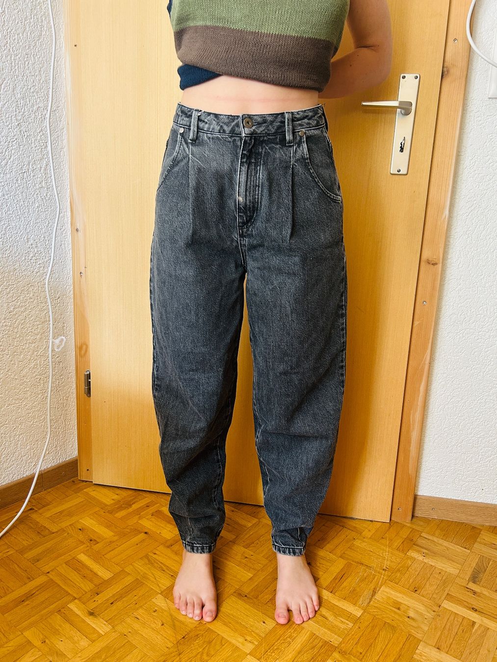 Manor Jeans: Jean baggy gris – Gebraucht aus Soyhières von Maponos 4