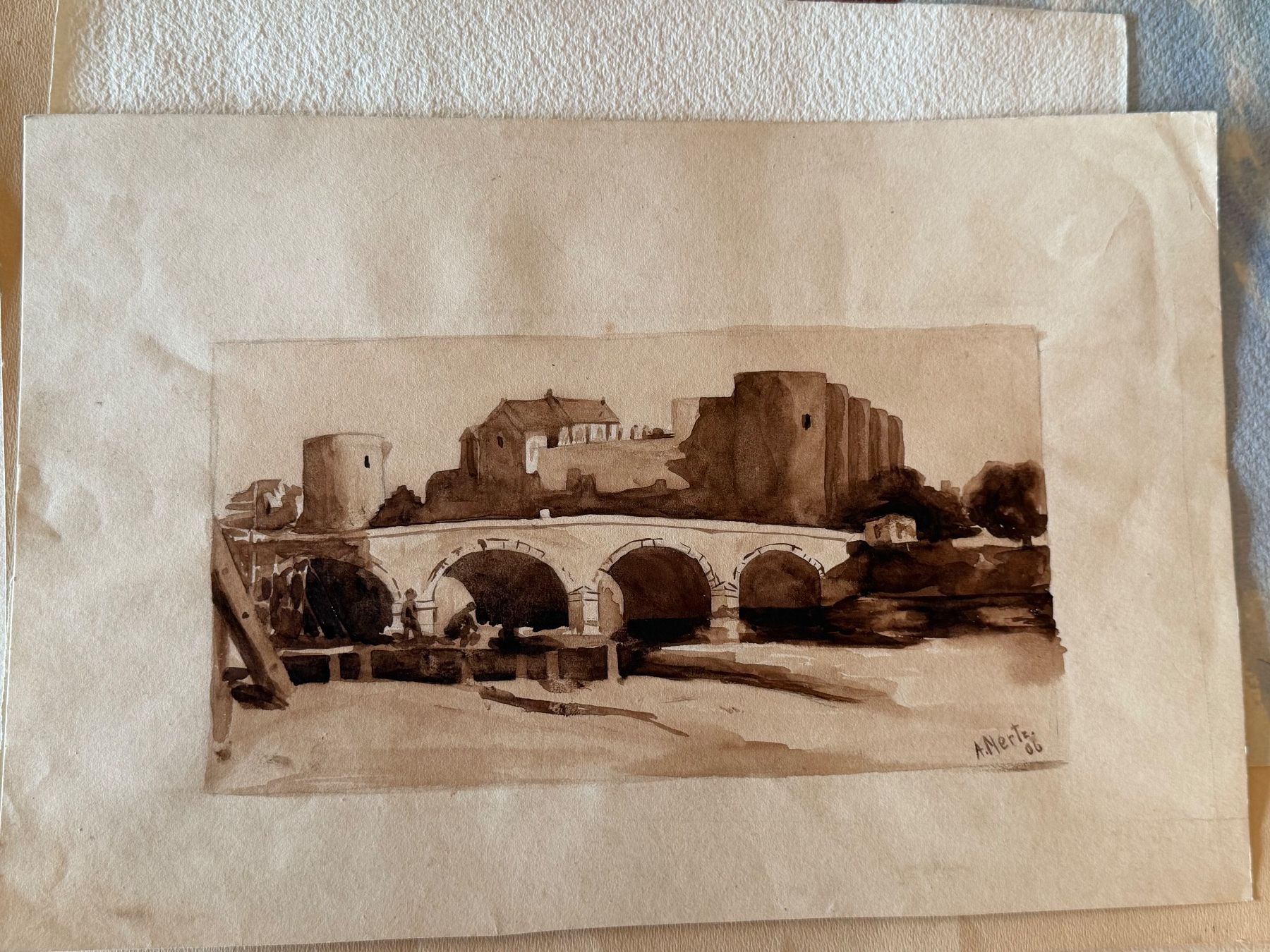 Tableaux: Emma Mertz (1880 -1937) Aquarell Original – D'occasion à Basel par PAUL_ART 3