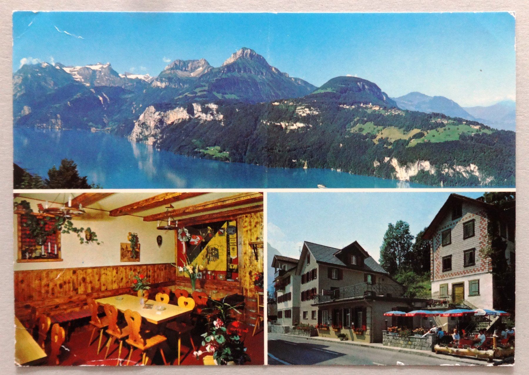 Cartoline postali: Restaurant Alpenblick, Seelisberg – Difettoso da Fétigny venduto da Billy2miny