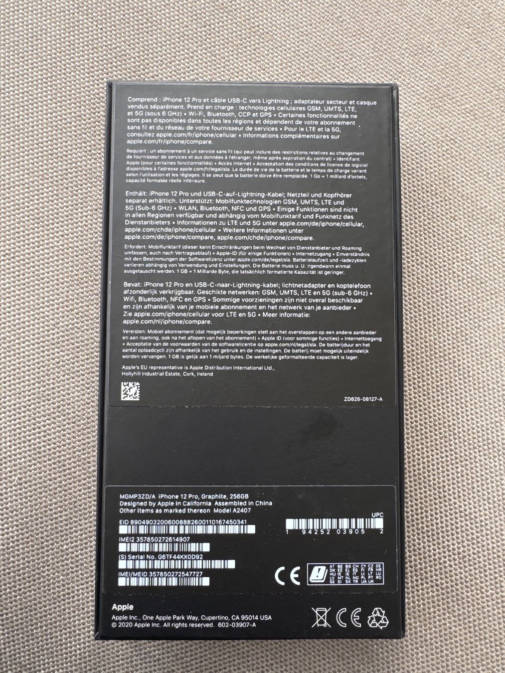 Apple Telefoni cellulari / Smartphones: Apple iPhone 12 Pro, Graphit 256GB mit Beschädigung – Usato da Risch venduto da Bretorianer 9