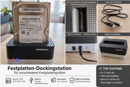 BASETech USB 3.0 Festplatten-Dockingstation SATA HDD/SSD