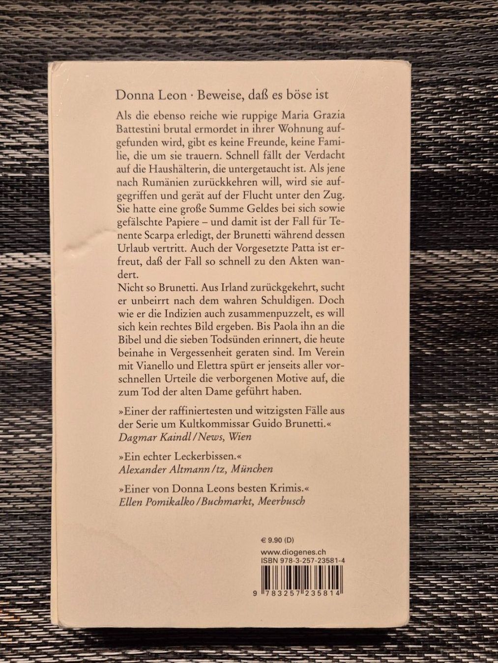 Libri: Donna Leon: "Beweise, dass es böse ist" – Usato da Rüttenen venduto da Mushorn 1