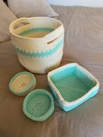 Lot de paniers crochet handmade
