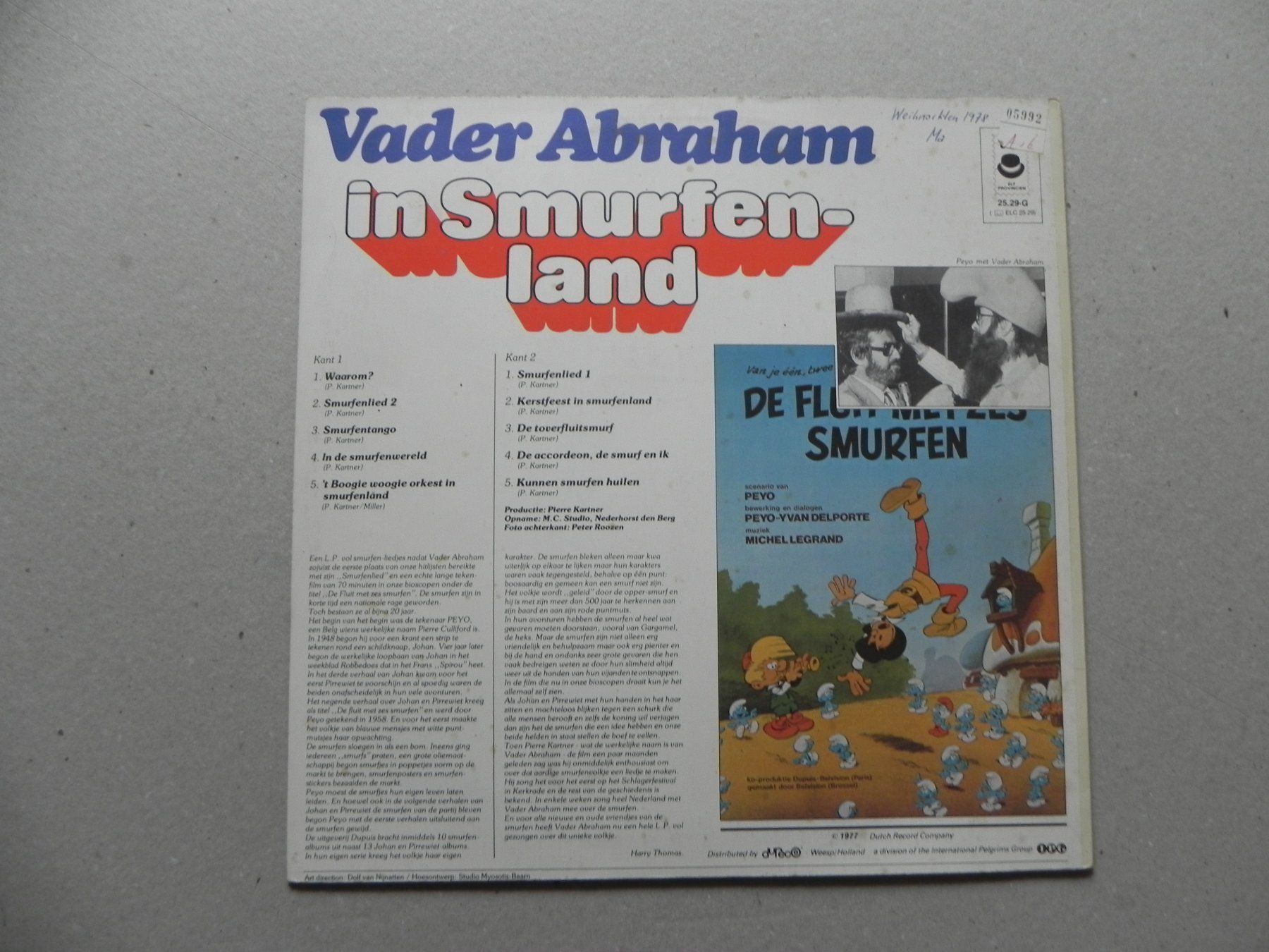 Schallplatten: LP Vader Abraham Schlumpf Holland 1977 – Gebraucht aus Siebnen von krimsie 1