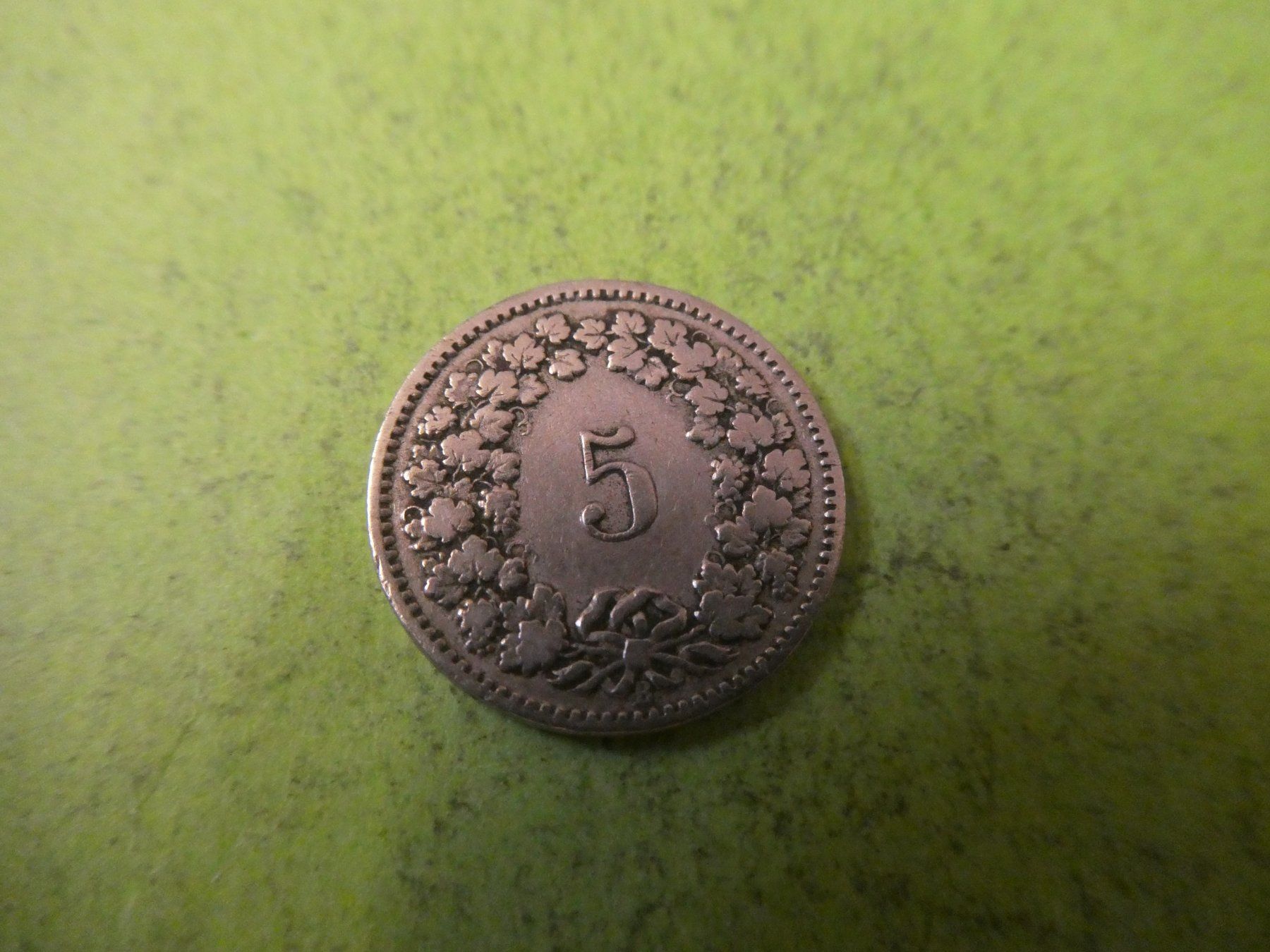 Tutti le monete: Schweiz 1897, 5 Rappen – Usato da Hinterforst venduto da Rohusri 1