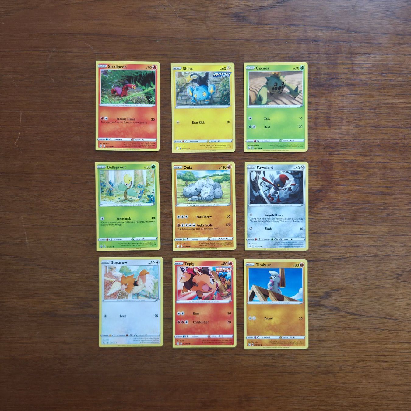 Pokémon Carte collezionabili: Pokemon Battle Styles Miscut Fehlschnitt 9 Karten – Usato da Zürich venduto da Wickeddude