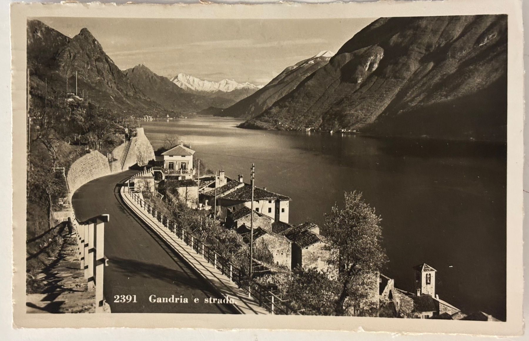 Cartoline postali: Gandria, 1938 – Usato da Frauenfeld venduto da Merk52