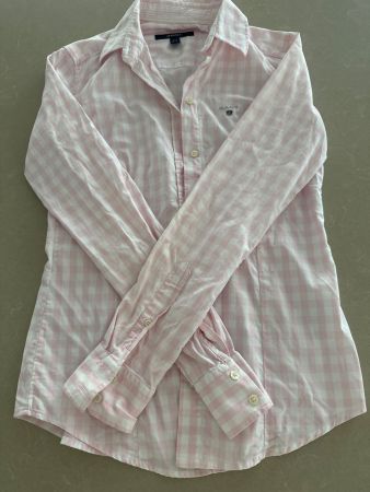 🩷 GANT Bluse | Rosa und Weiss kariert | Gr. 34