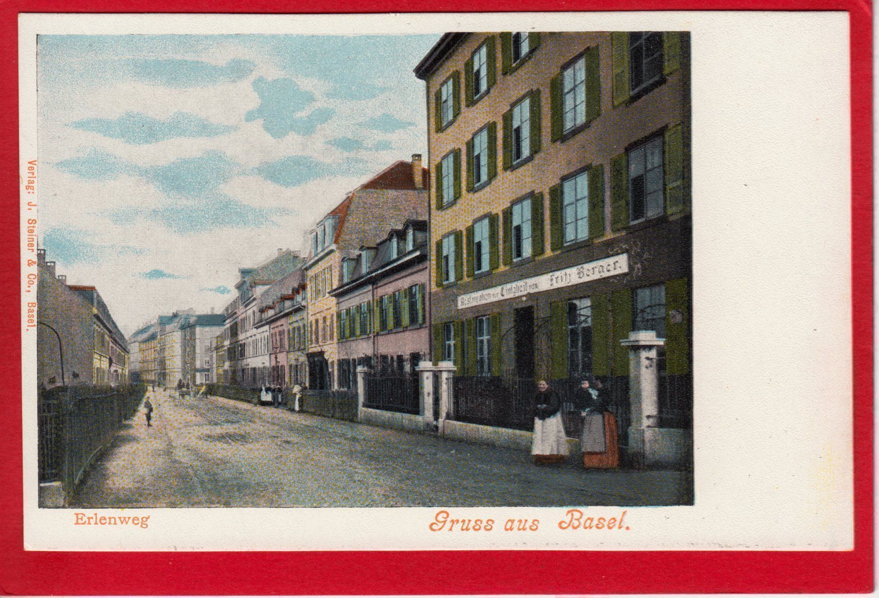 Cartoline postali: AK BASEL ERLENWEG – Usato da Grüningen venduto da Kartensammler
