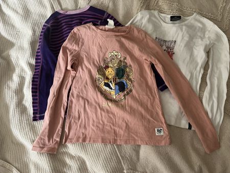3 Girls Longsleeve Shirts, Gr. 130 Autumn Style