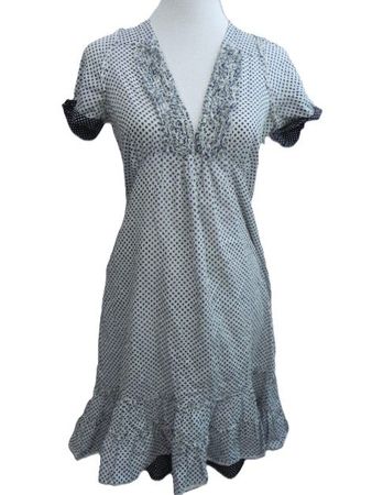 Gr. 36 38 ONE STEP verspieltes SommerKleid Pünktli s.Masse