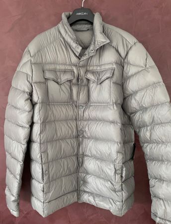 Strenesse Herren Jacke Neu Gr M Daune Taupe grau Gr 40