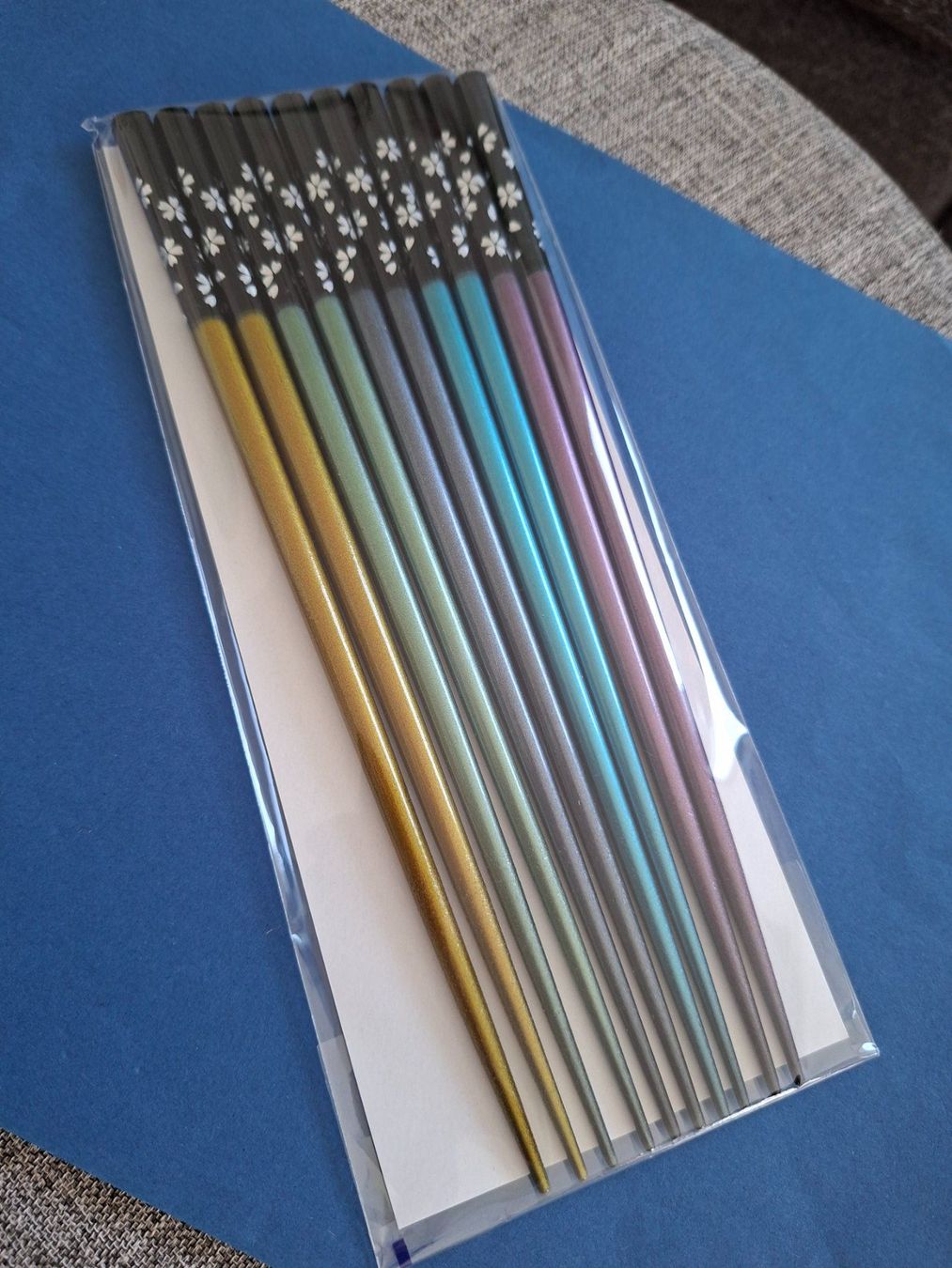 Set di posate: Made in Japan CHOPSTICKS set/Stäbchen/Silver Cherry Blossoms – Nuovo (secondo la descrizione) da Goldach venduto da mamakotzi 5