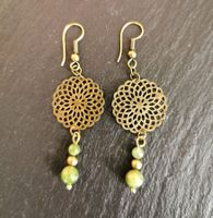 Boucles d'oreilles Laiton et Jade
