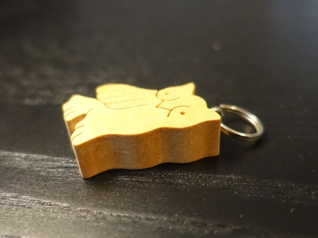 Portachiavi: Schlüsselanhänger Eule aus Holz – Usato da Russikon venduto da Eulenfeder 4