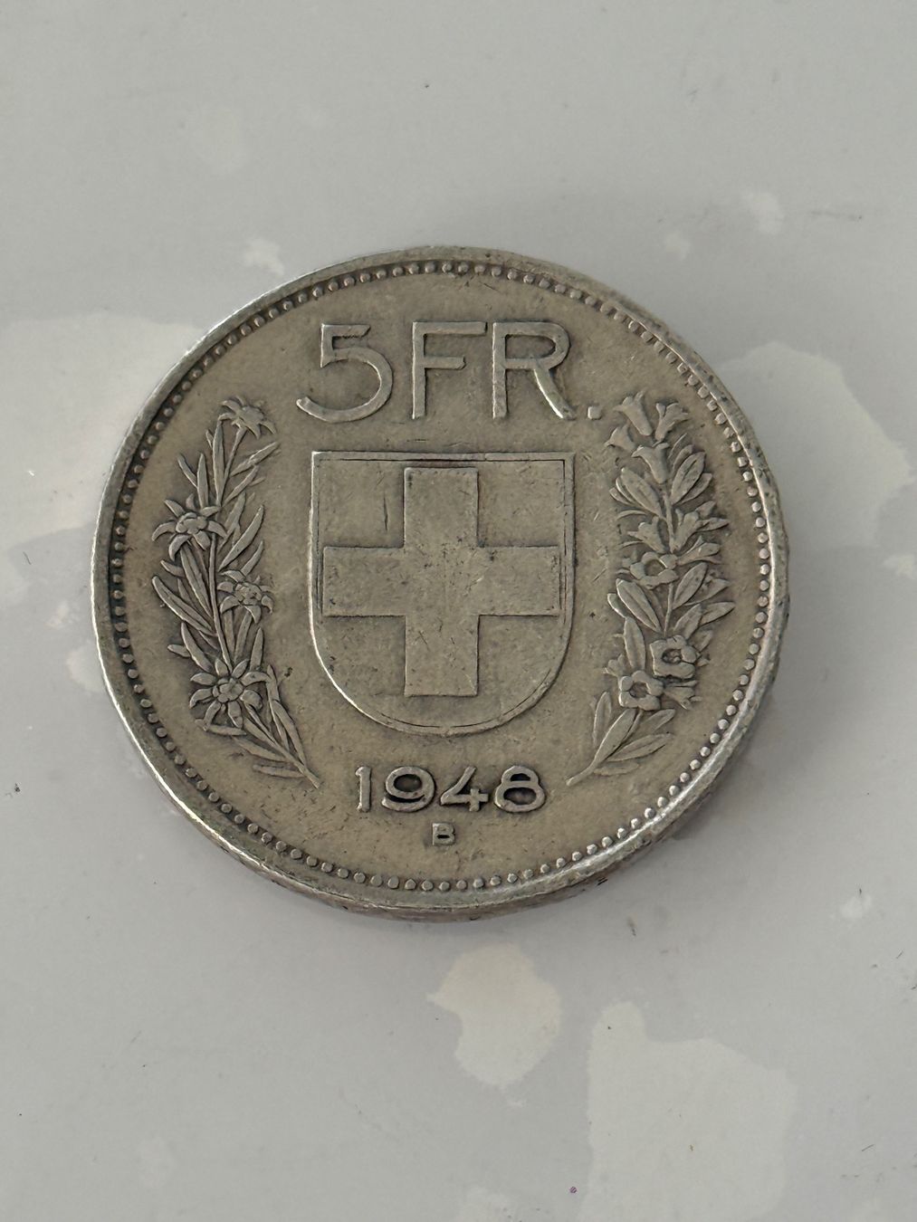 Tutti le monete: 5 Franken 1948  Rar – Usato da Wallisellen venduto da SWISS_SILVER1 1