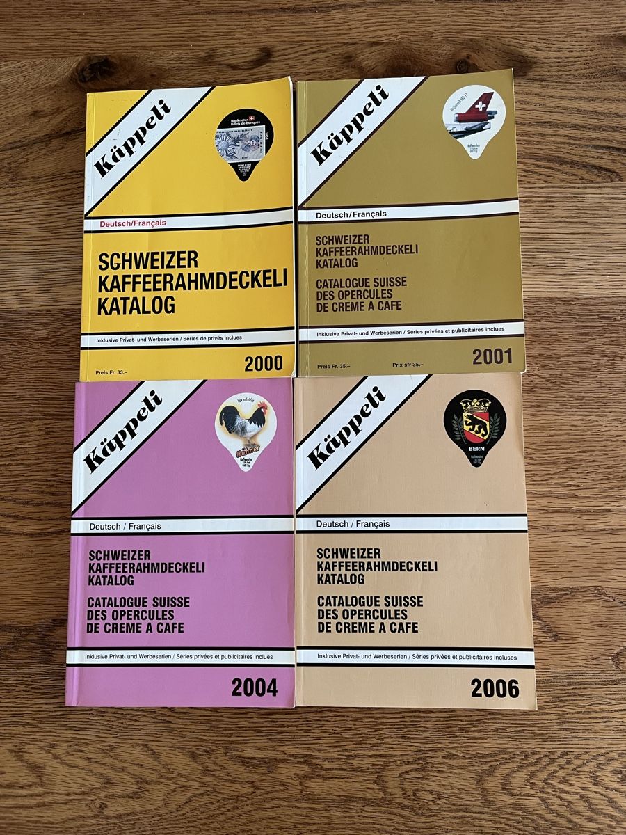 Opercules: Kaffeerahmdeckeli Kataloge – D'occasion à Schliern b. Köniz par medion3098