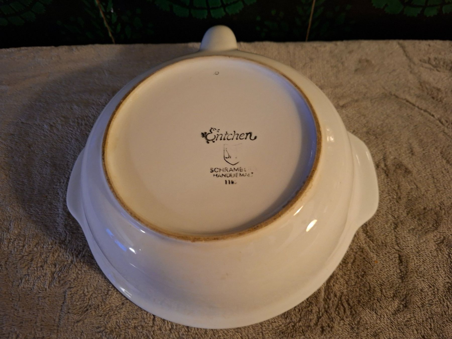 Piatti: Schramberg,Vintage Keramik Kinderteller "Entchen",Handbemalt – Usato da Otelfingen venduto da silver-moon 1