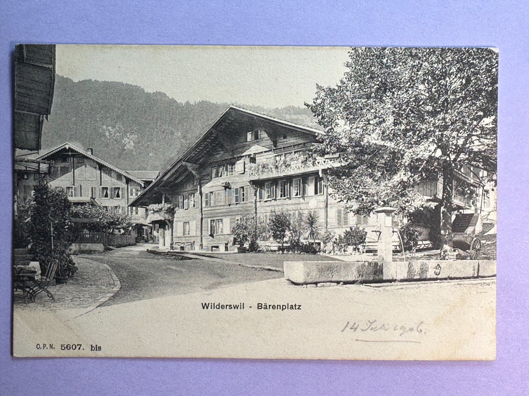 Cartoline postali: Wilderswil - Bärenplatz – Usato da Steg VS venduto da danwer74