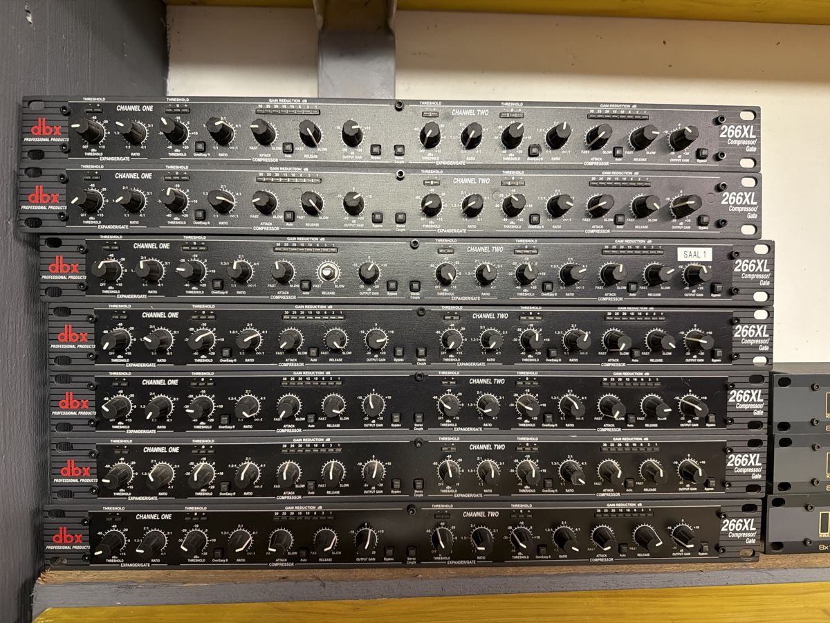 Dbx Equalizzatori: dbx 266XL Compressor Gate Stereo Doppio Canale  – Usato da basel venduto da Swiss._.1978