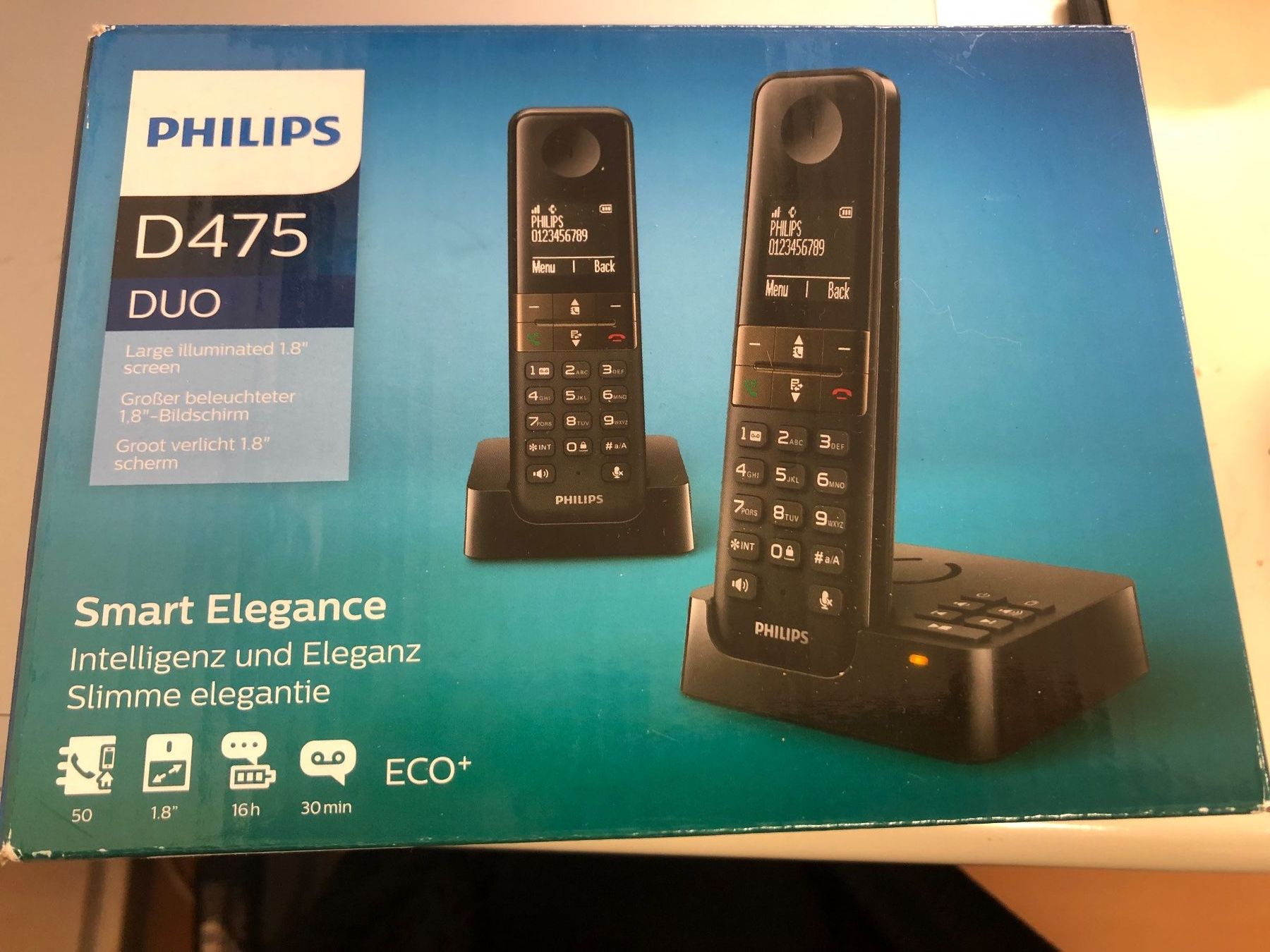 Philips Telefoni: Philips D475 Duo Schnurlostelefon Set – Nuovo e nell'imballaggio originale da Pratteln venduto da Dollshop