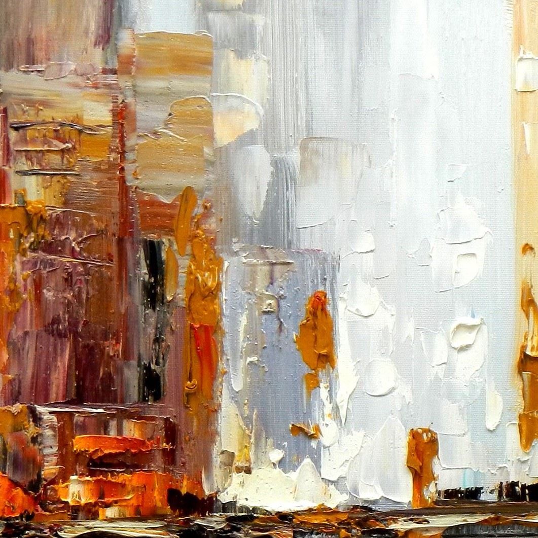 Reproduktionen & Neuware: Abstrakt New York Skyline im Herbst – Neu (gemäss Beschreibung) aus Larnaca von KunstDepot24 5