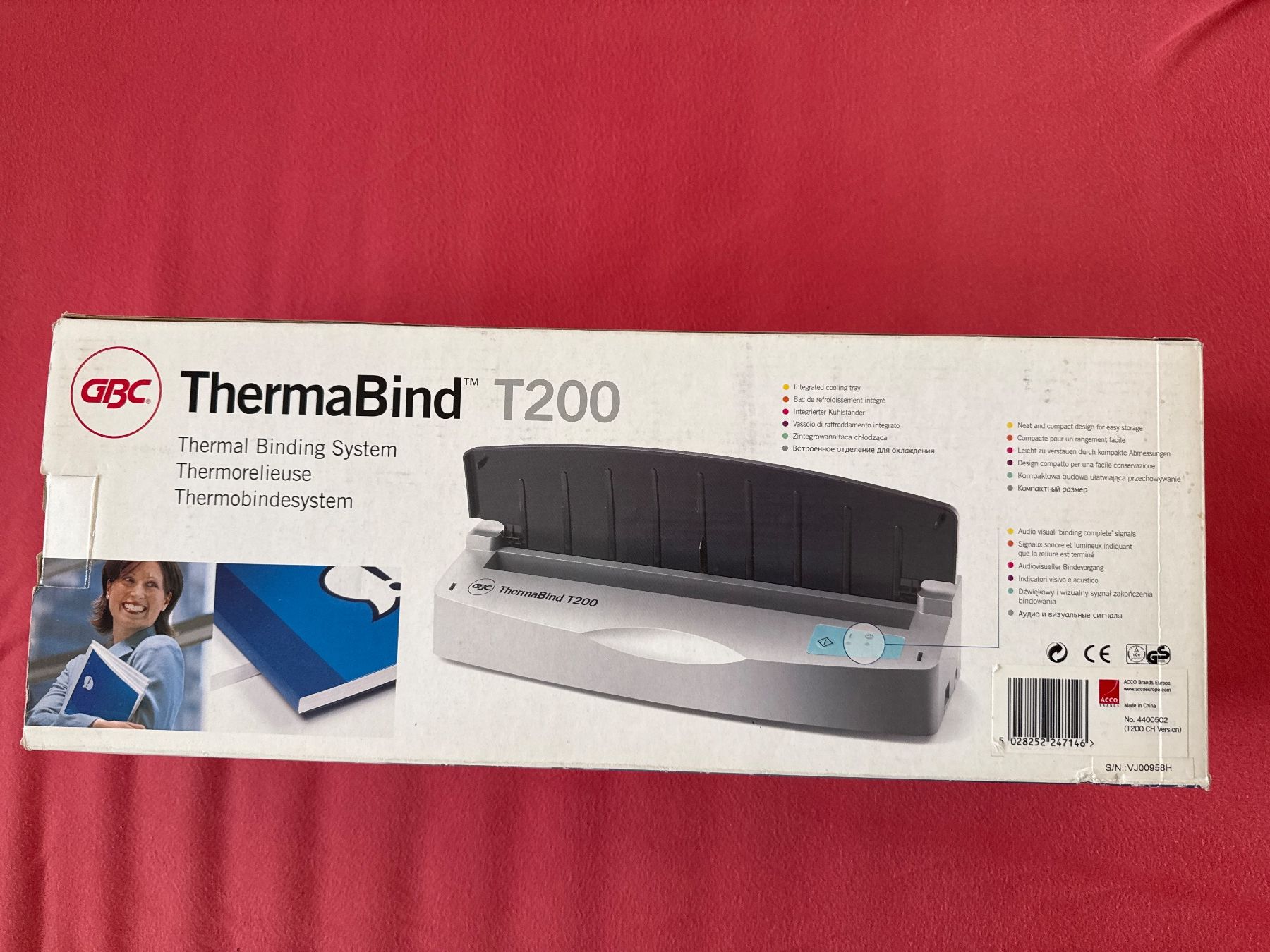 Macchine rilegatrici: GBC Thermobindesystem T200 inkl. Thermobindemappen – Usato da Horgen venduto da CS75 1