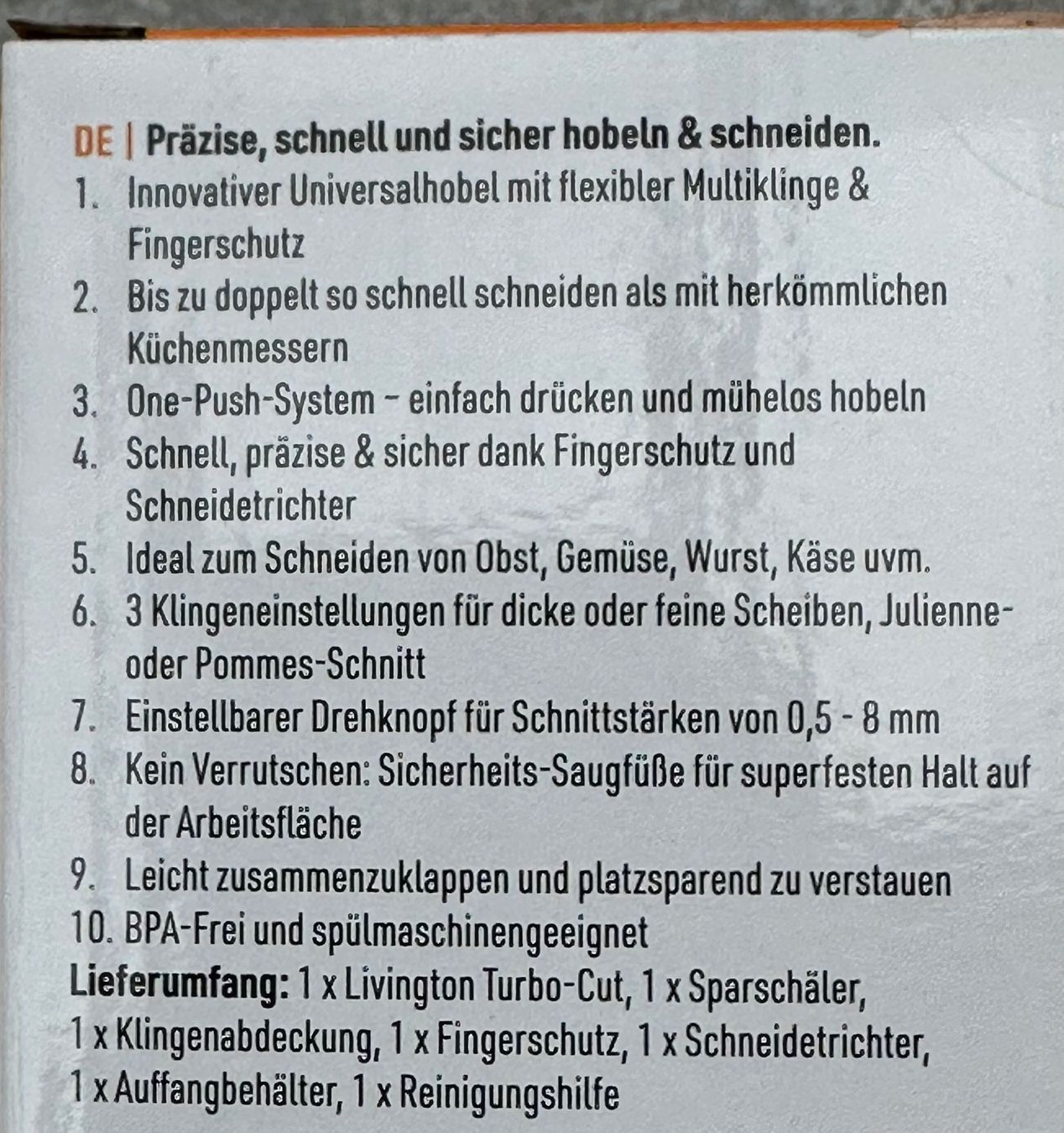 Livington Elettrodomestici da cucina: Livington Gemüsehobel – Usato da Obstalden venduto da Porco13 2