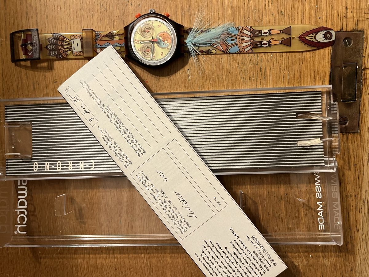 Swatch Uhren: Original Swatch Uhr Chrono Tanzfedern – Neu und originalverpackt aus St. Gallen von katercarlos